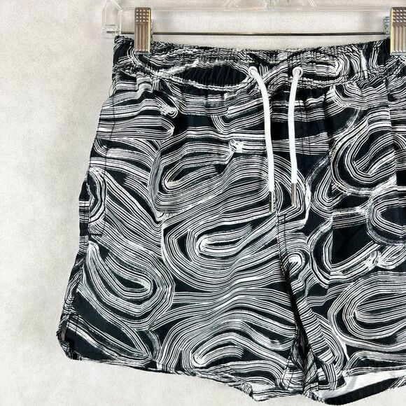 Native Youth Black and White swim Trunks - Picture 5 of 7